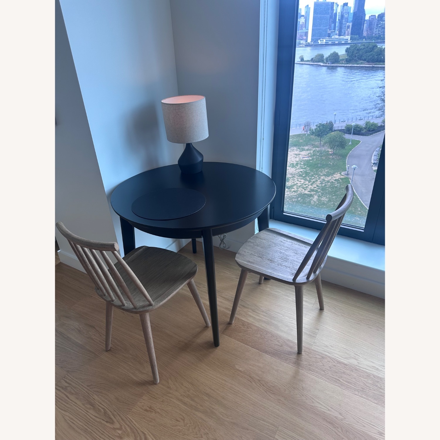 West Elm Windsor Chairs (2) + Round Table (36'') - image-2