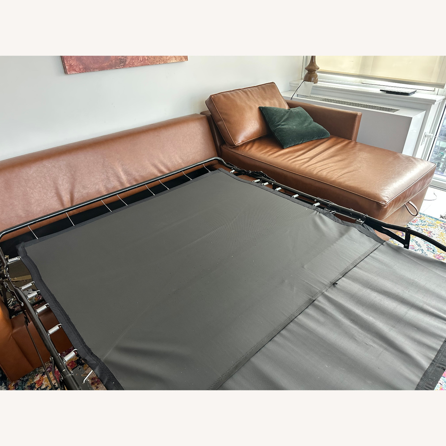 West Elm Sleeper Sectional W Storage - image-2