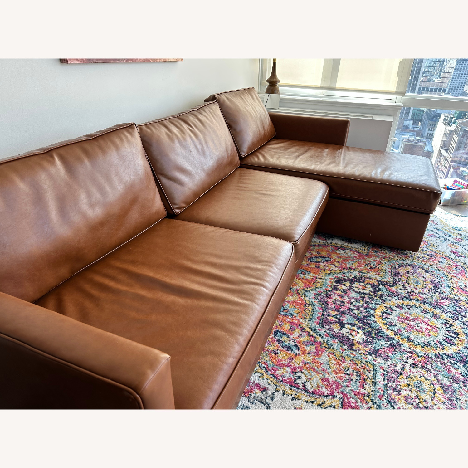 West Elm Sleeper Sectional W Storage - image-5