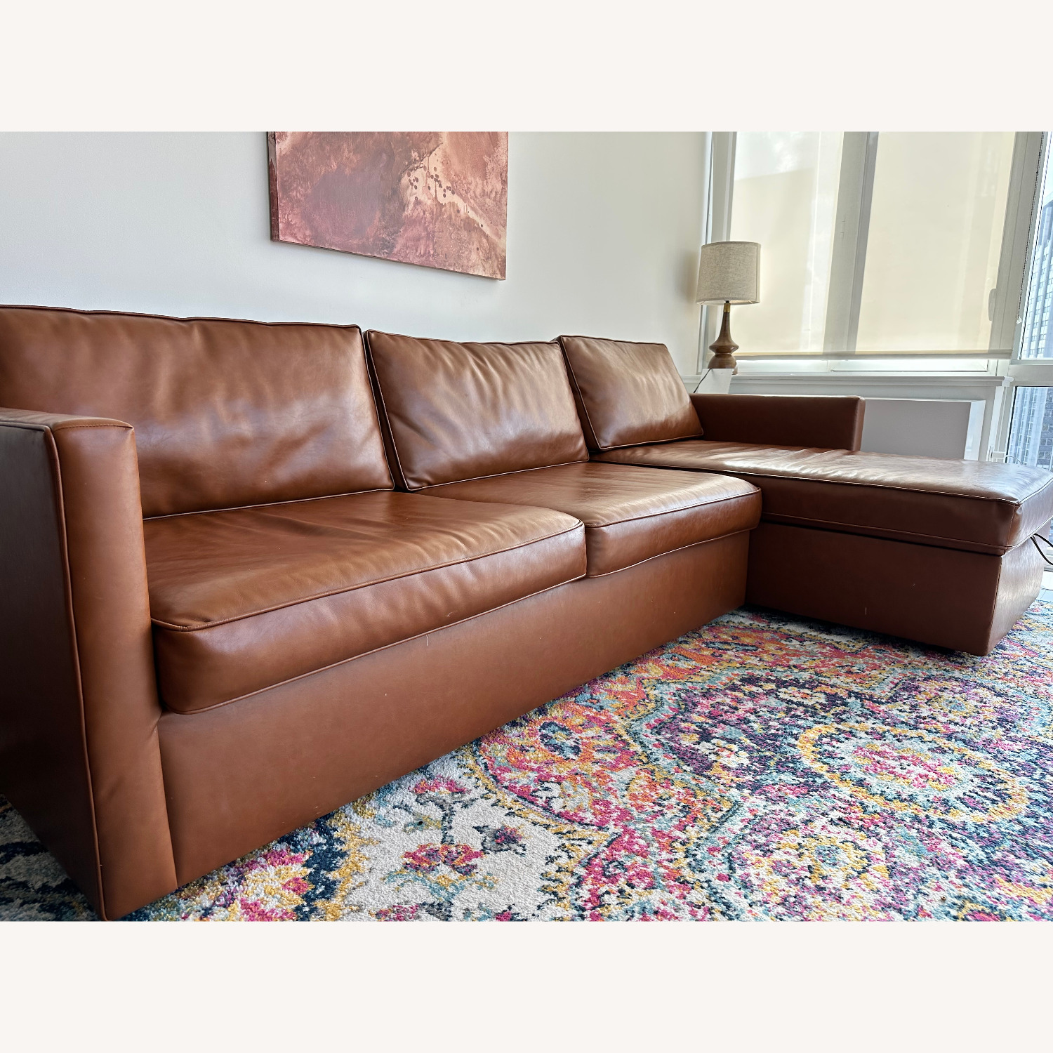 West Elm Sleeper Sectional W Storage - image-6