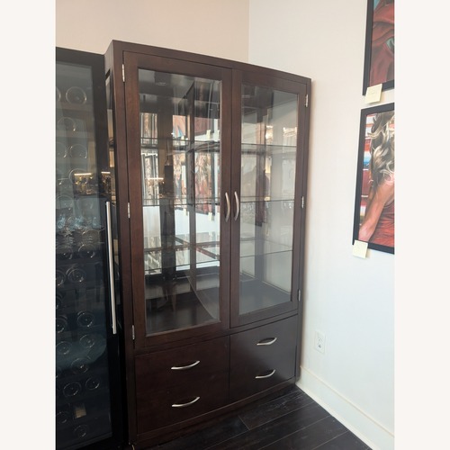 Used Contemporary China Cabinet With Interior Lighting for sale on AptDeco