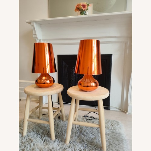 Used Orange Kartell Cindy Lamps by Ferrucio Laviani  for sale on AptDeco