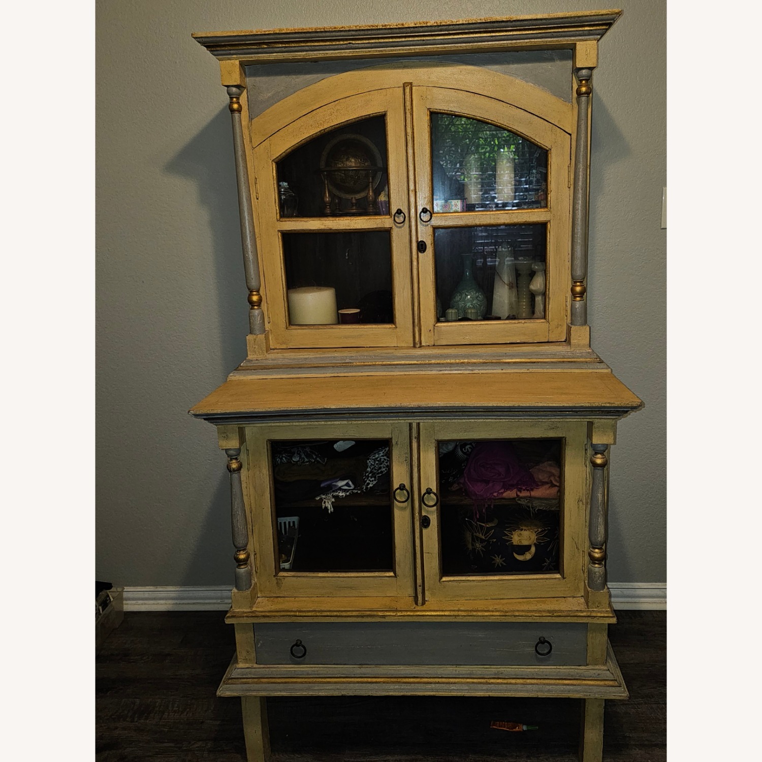 Farmhouse Chic China Cabinet - image-1