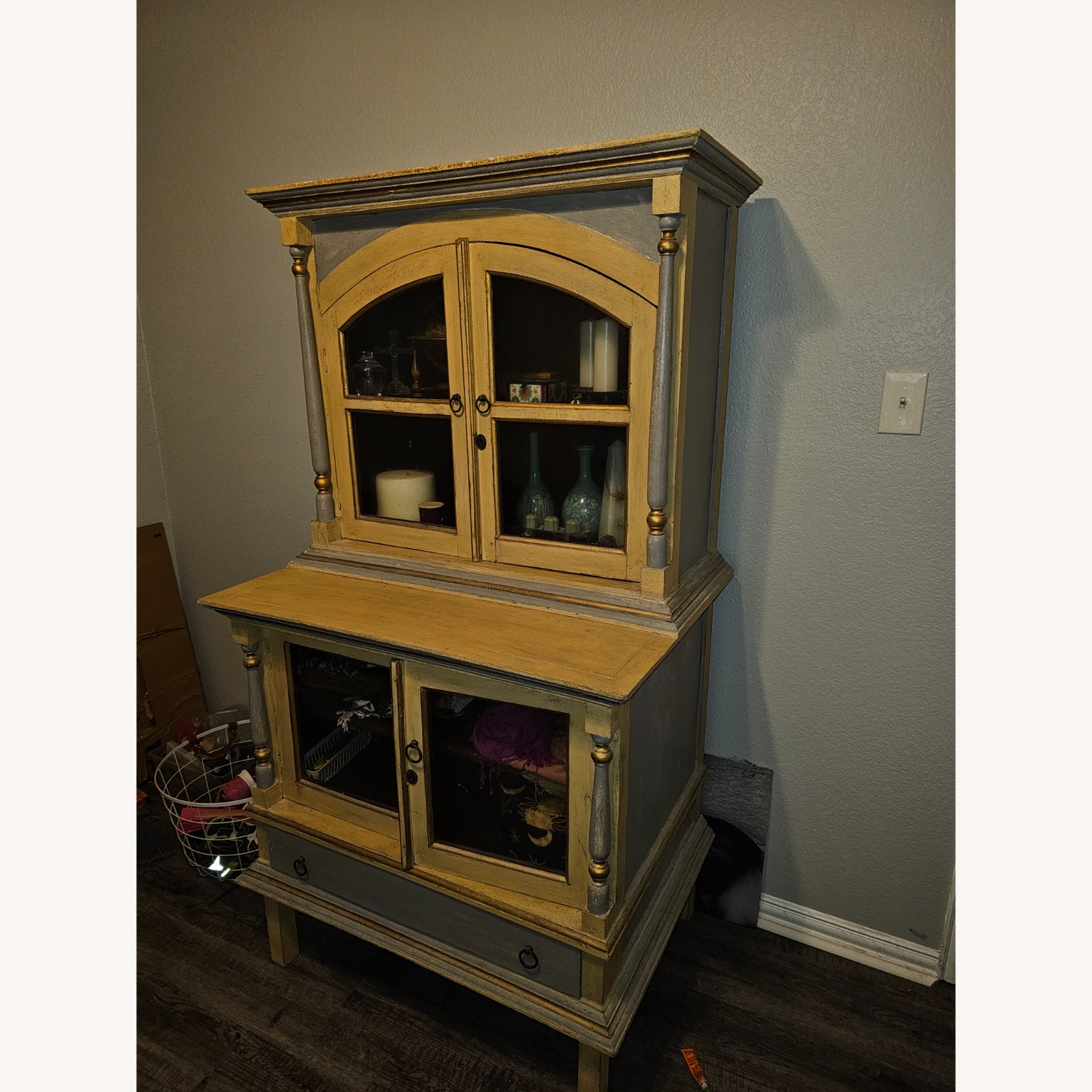 Farmhouse Chic China Cabinet - image-2