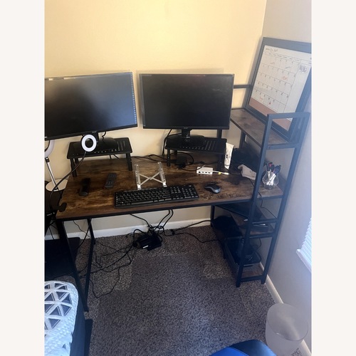 Used Desk W Shelves for sale on AptDeco