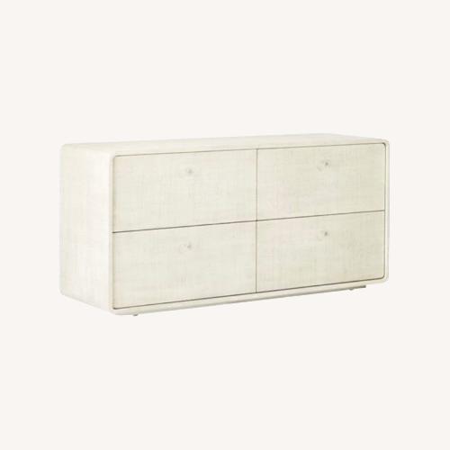 Used CB2 Archer Lacquered Linen Low Dresser for sale on AptDeco