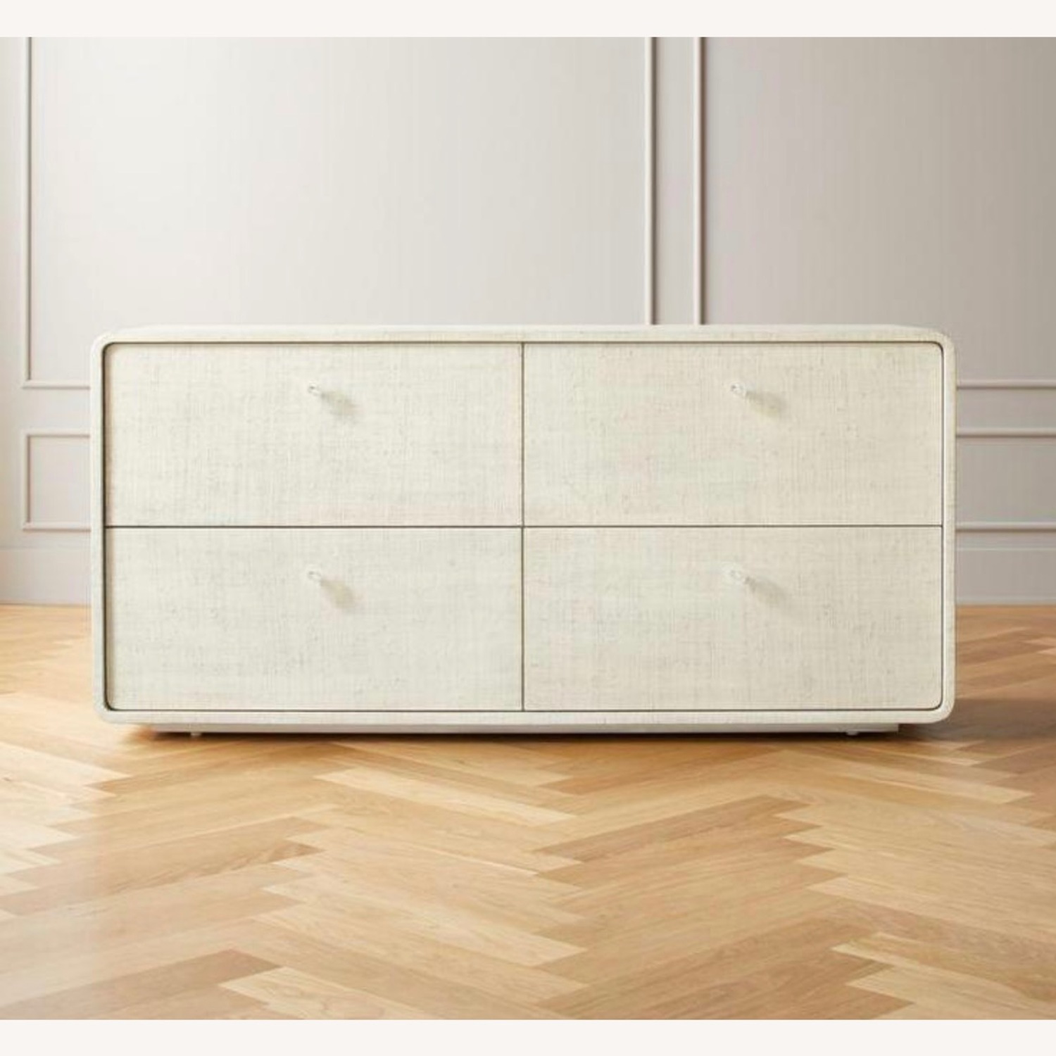 CB2 Archer Lacquered Linen Low Dresser - image-9