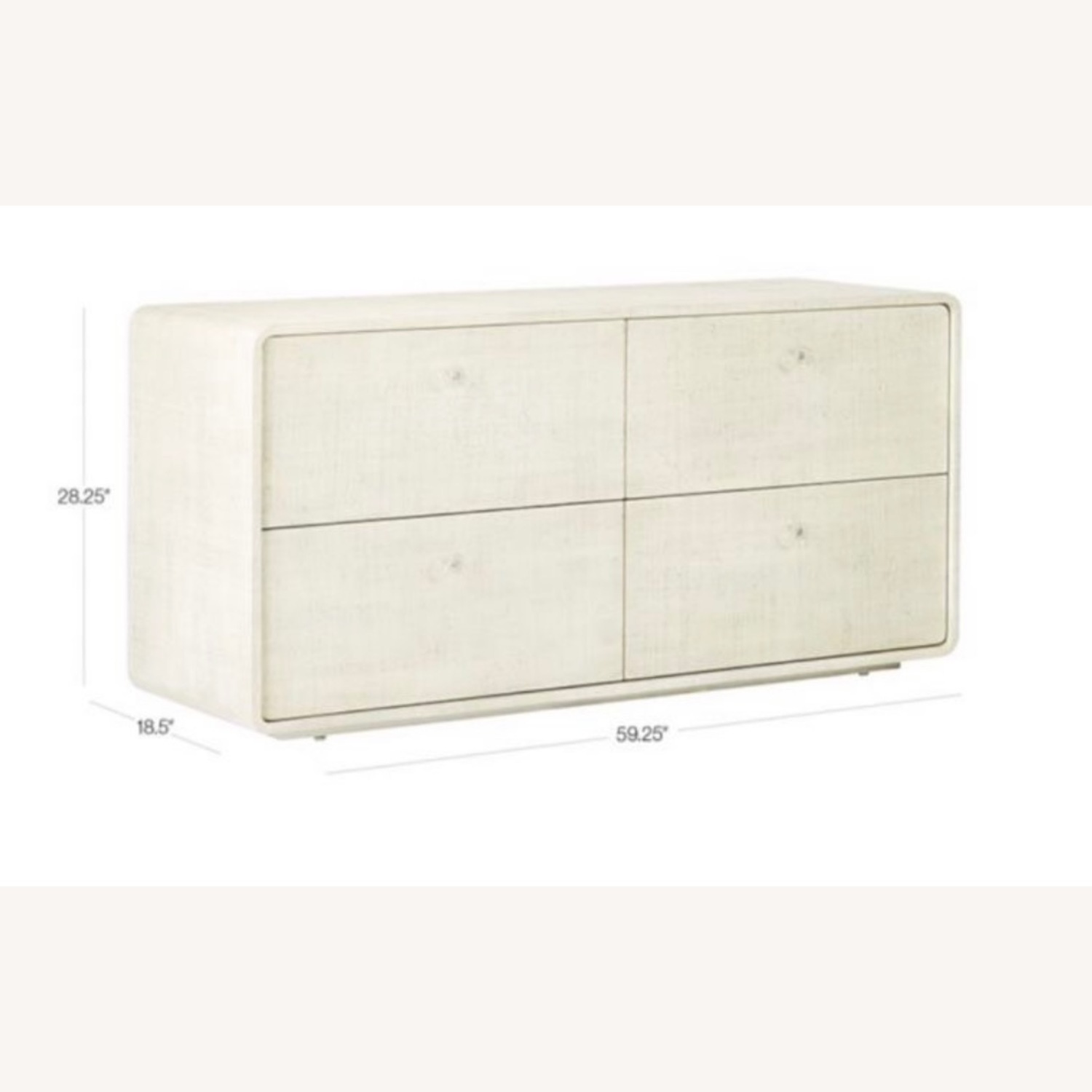CB2 Archer Lacquered Linen Low Dresser - image-4