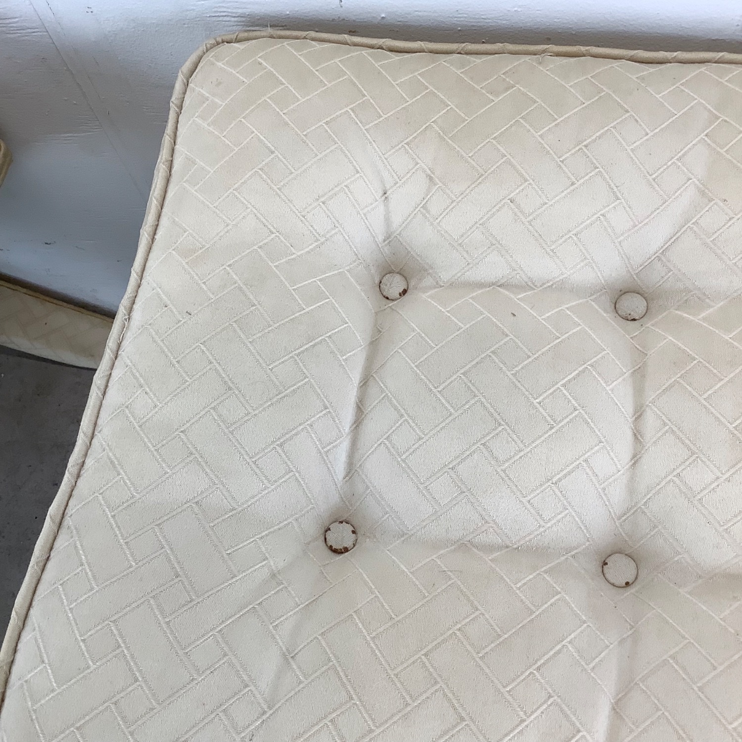 Pair Vintage X Base Ottomans - image-15