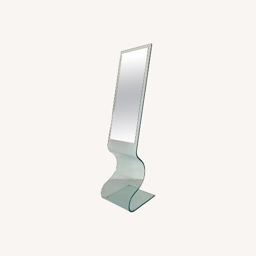 Used Post-Modern Bent Glass Floor Mirror for sale on AptDeco