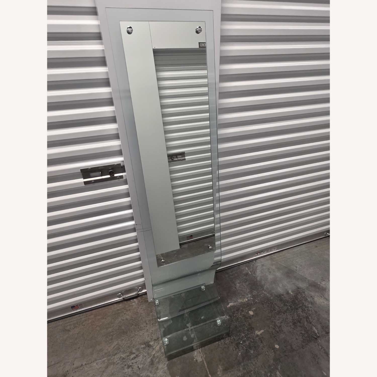 Post-Modern Bent Glass Floor Mirror - image-2