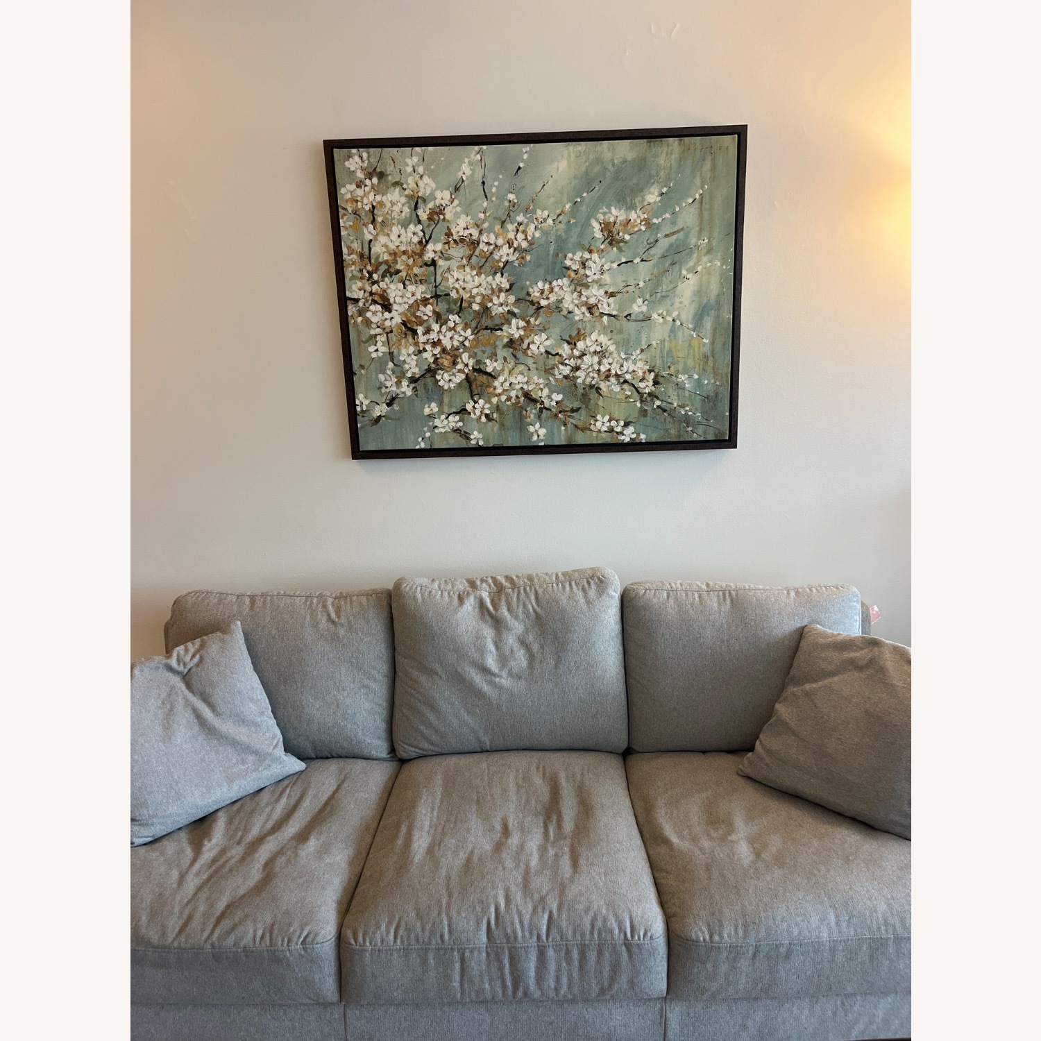 Macy’s Heather Gray Sofa - image-3