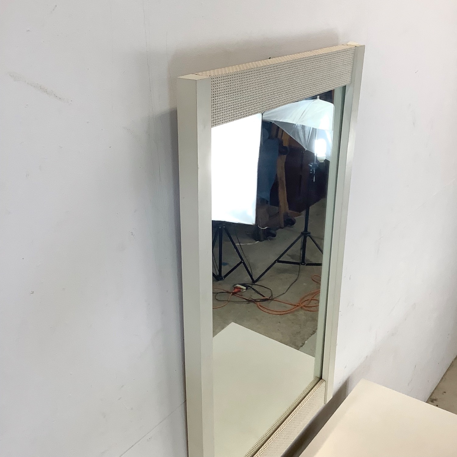 Vintage Modern Three Drawer Dresser With Mirror - image-17