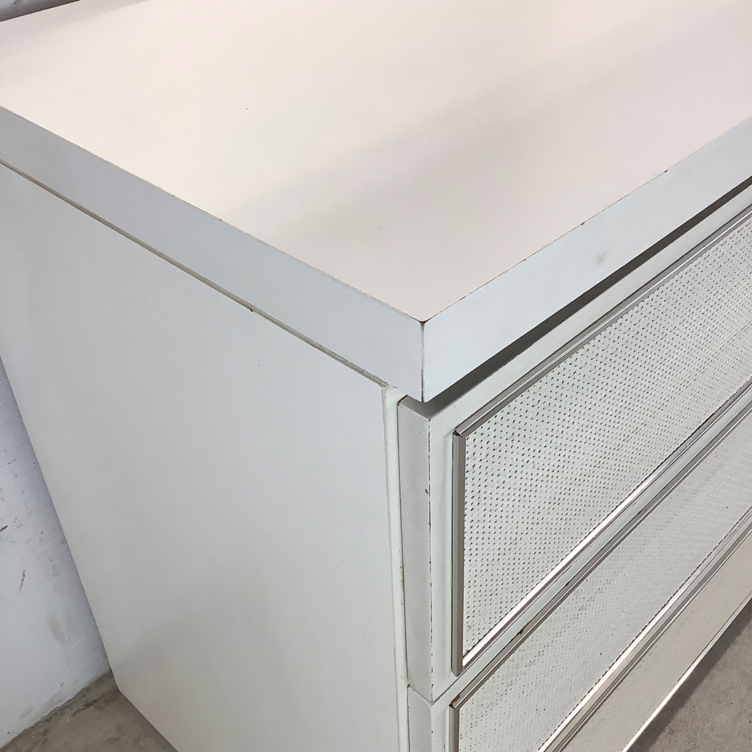 Vintage Modern Three Drawer Dresser With Mirror - image-6