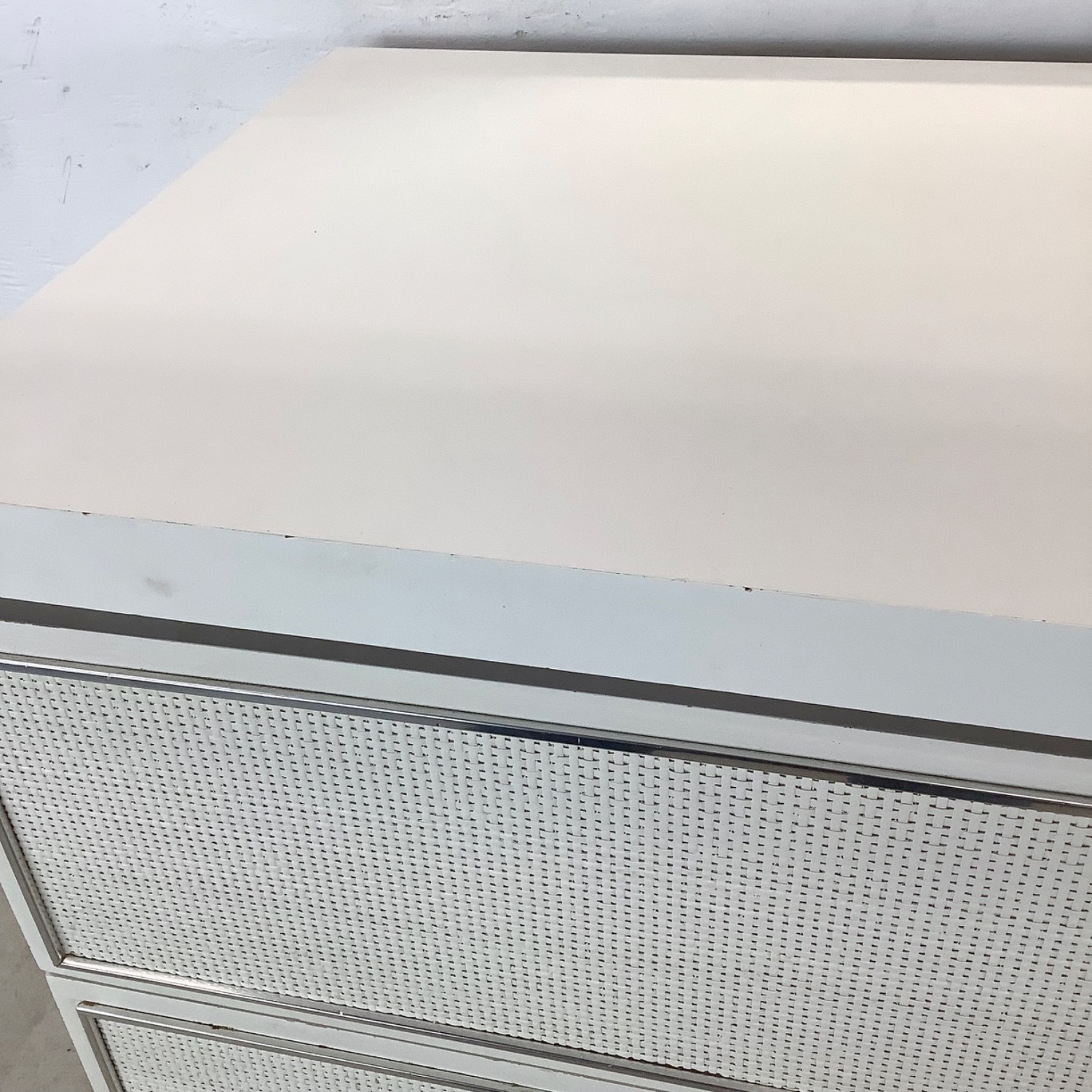 Vintage Modern Three Drawer Dresser With Mirror - image-9