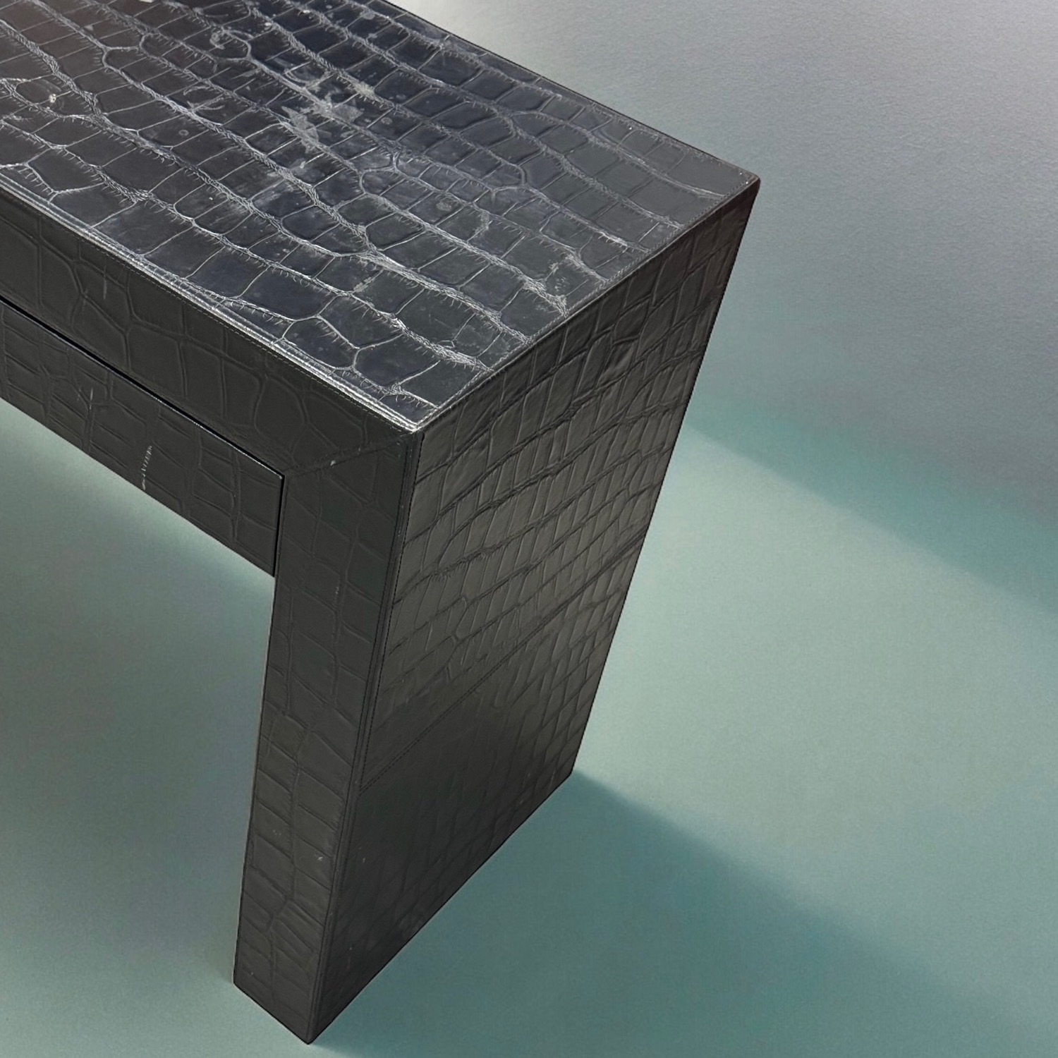 Timothy Oulton Black Desk Console Side Table - image-2