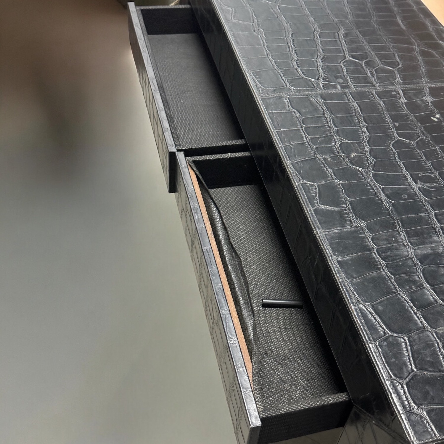 Timothy Oulton Black Desk Console Side Table - image-6