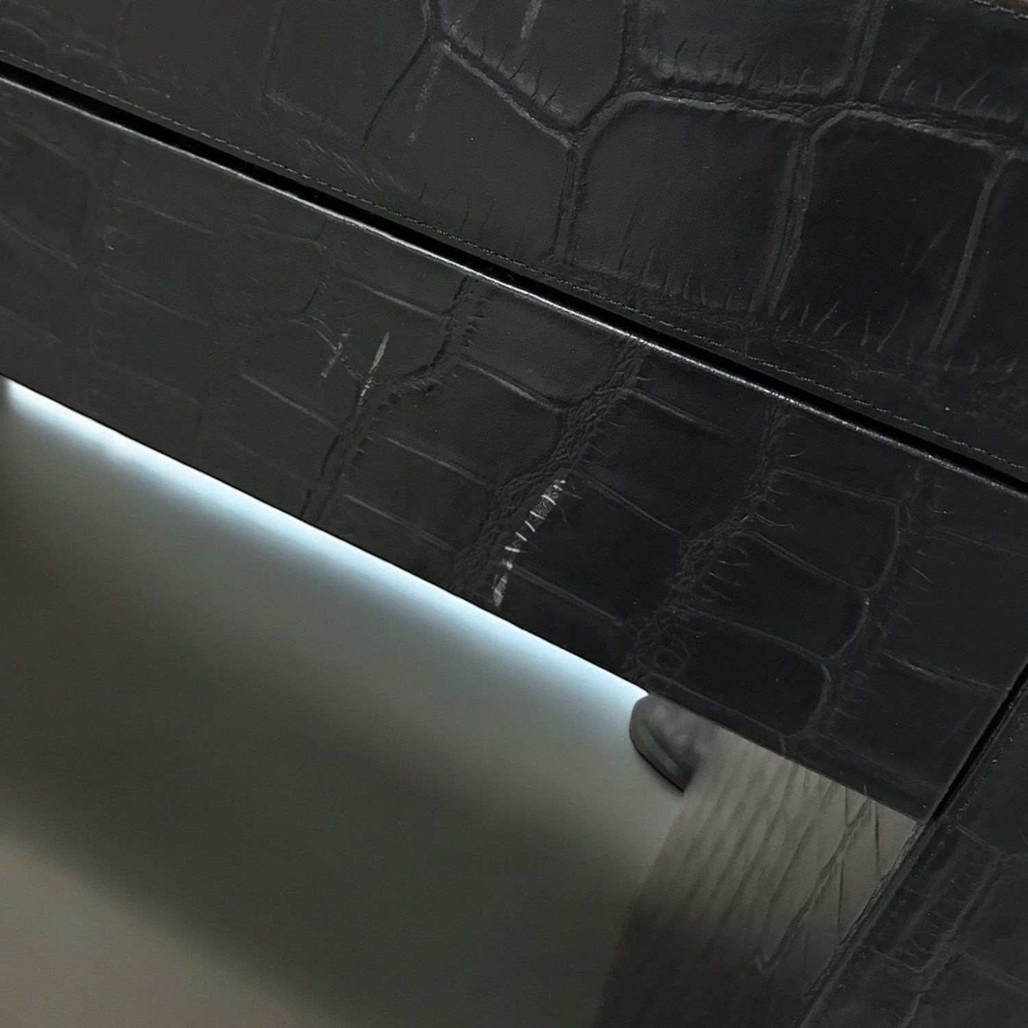 Timothy Oulton Black Desk Console Side Table - image-4