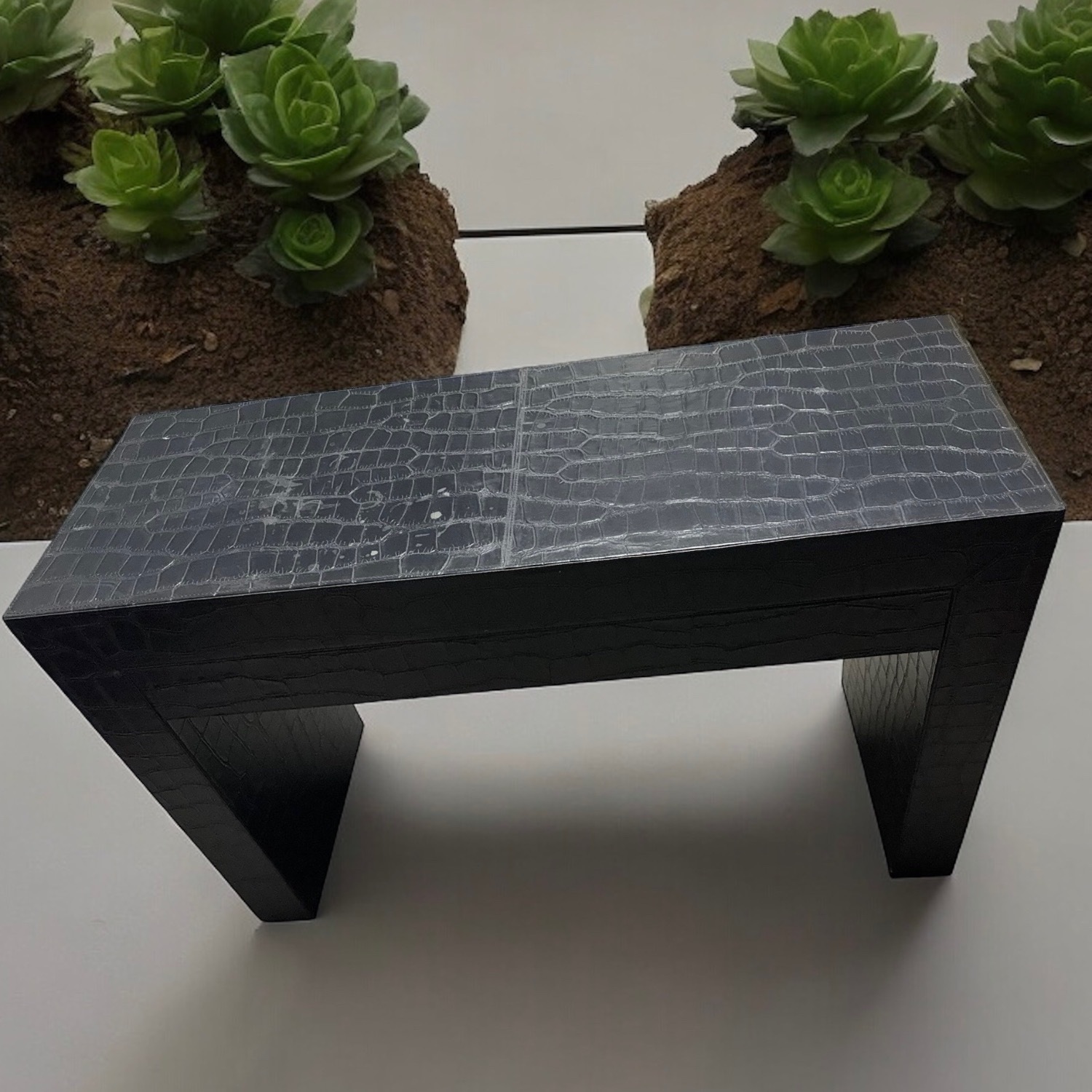 Timothy Oulton Black Desk Console Side Table - image-3