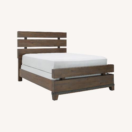 Used Raymour & Flanigan Santa Cruz Queen Bedframe for sale on AptDeco