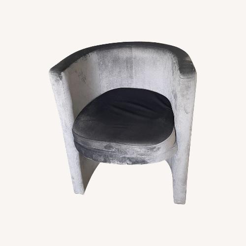 Used Barrel Chair with Ottoman for sale on AptDeco