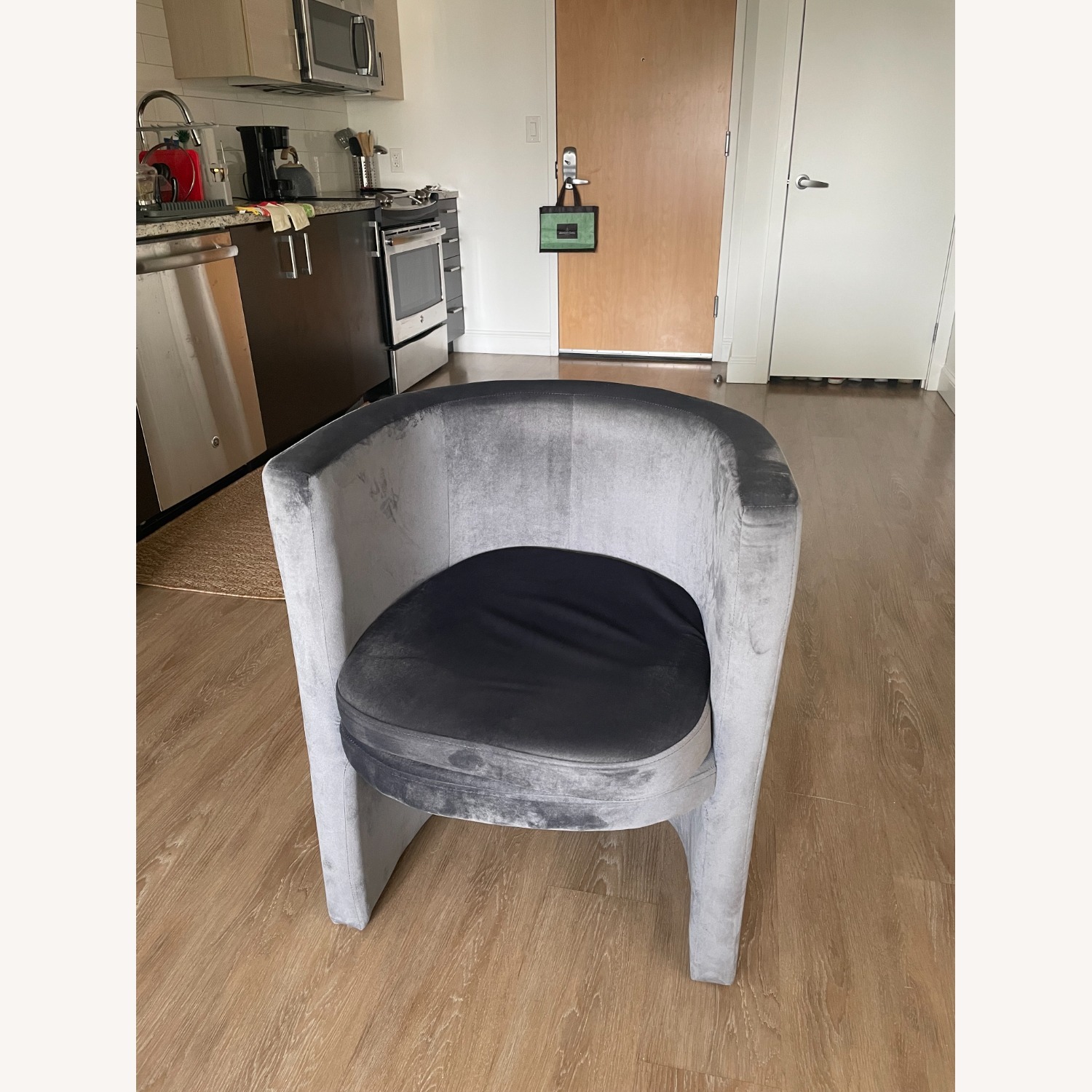 Barrel Chair with Ottoman - image-3
