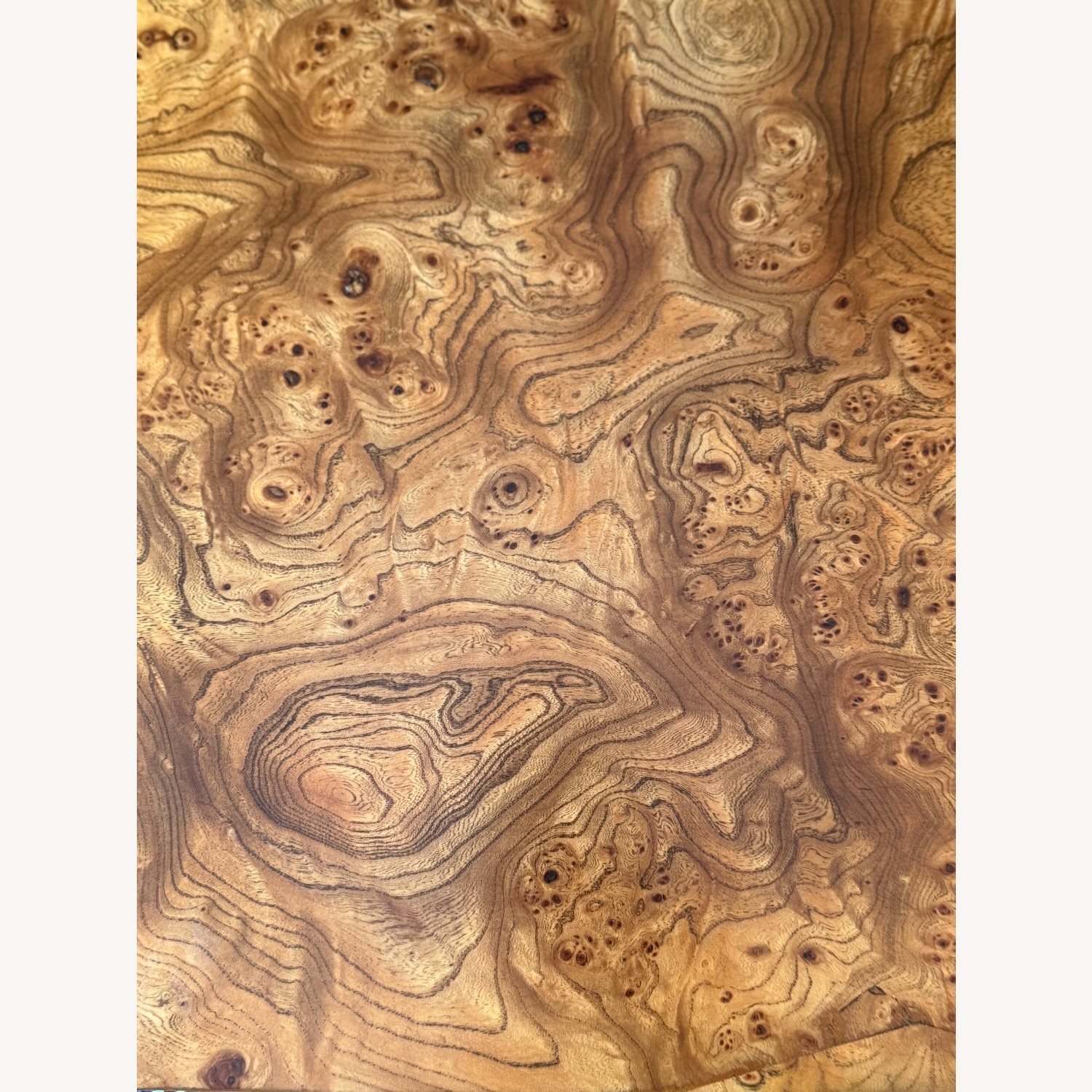 Milo Baughman Style Burlwood Executive Desk - image-18