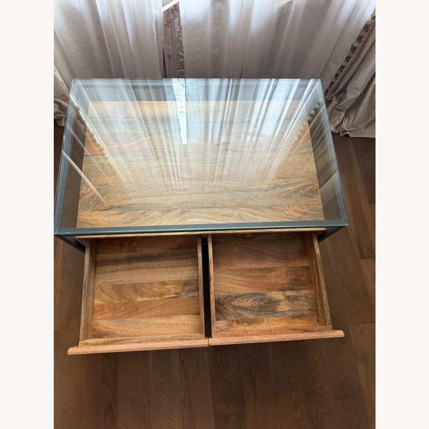 West Elm Box Frame Storage Coffee Table  - image-5