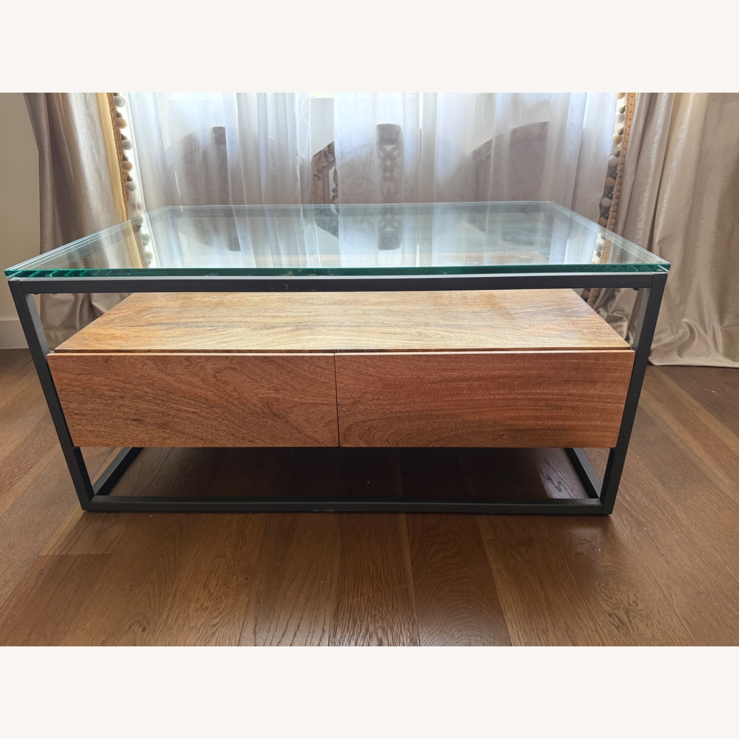 West Elm Box Frame Storage Coffee Table  - image-1