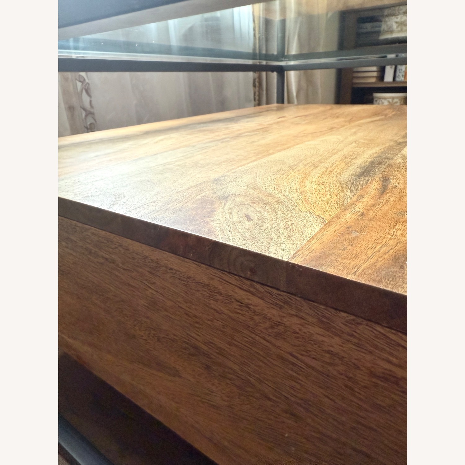 West Elm Box Frame Storage Coffee Table  - image-10