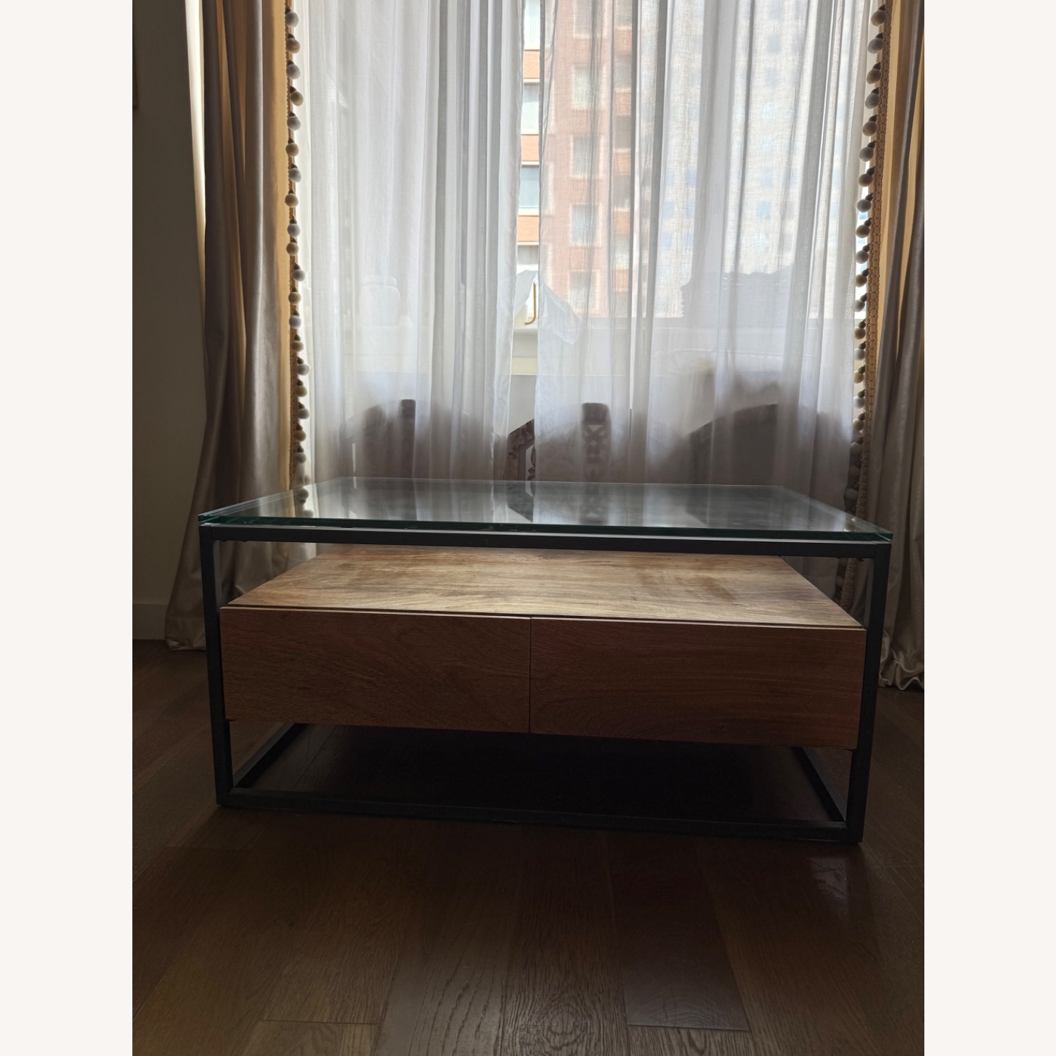 West Elm Box Frame Storage Coffee Table  - image-3