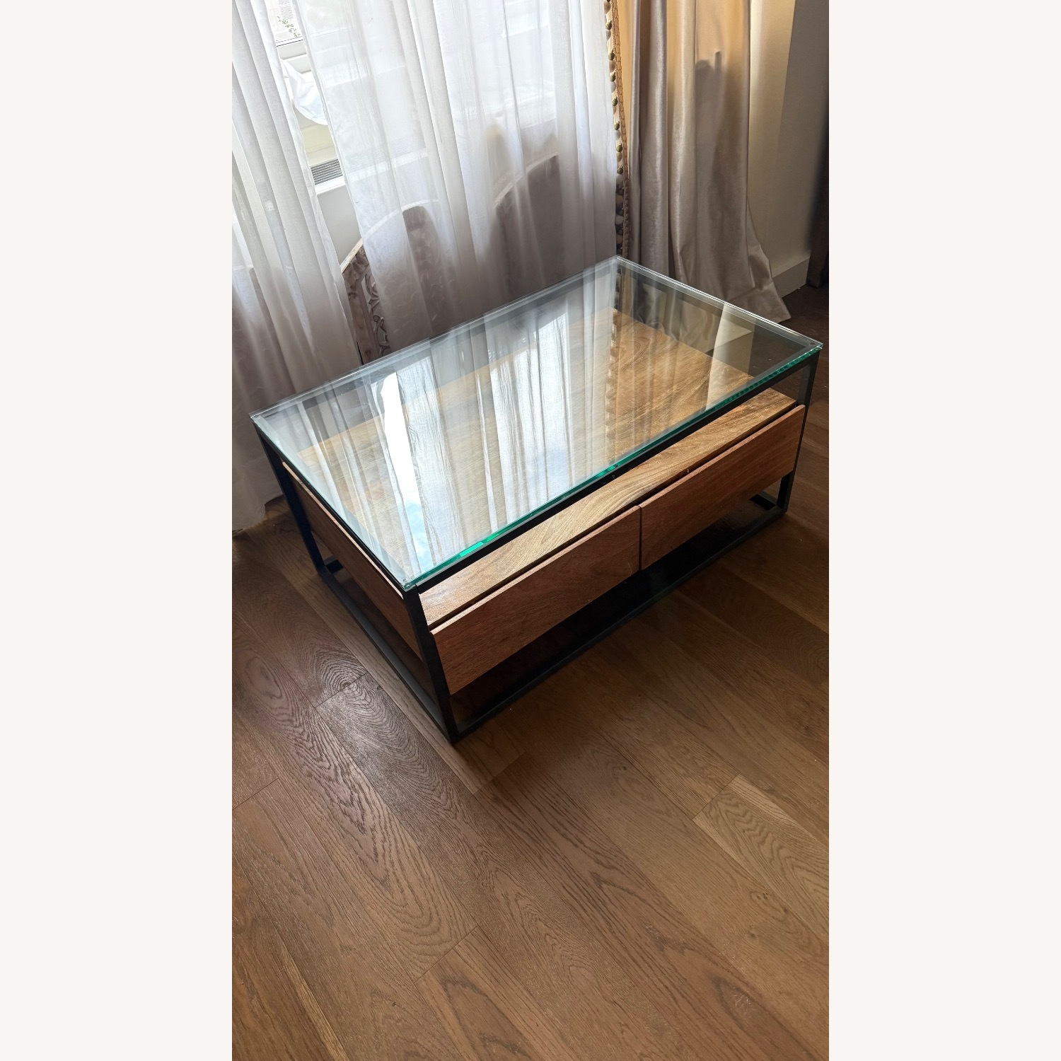 West Elm Box Frame Storage Coffee Table  - image-2