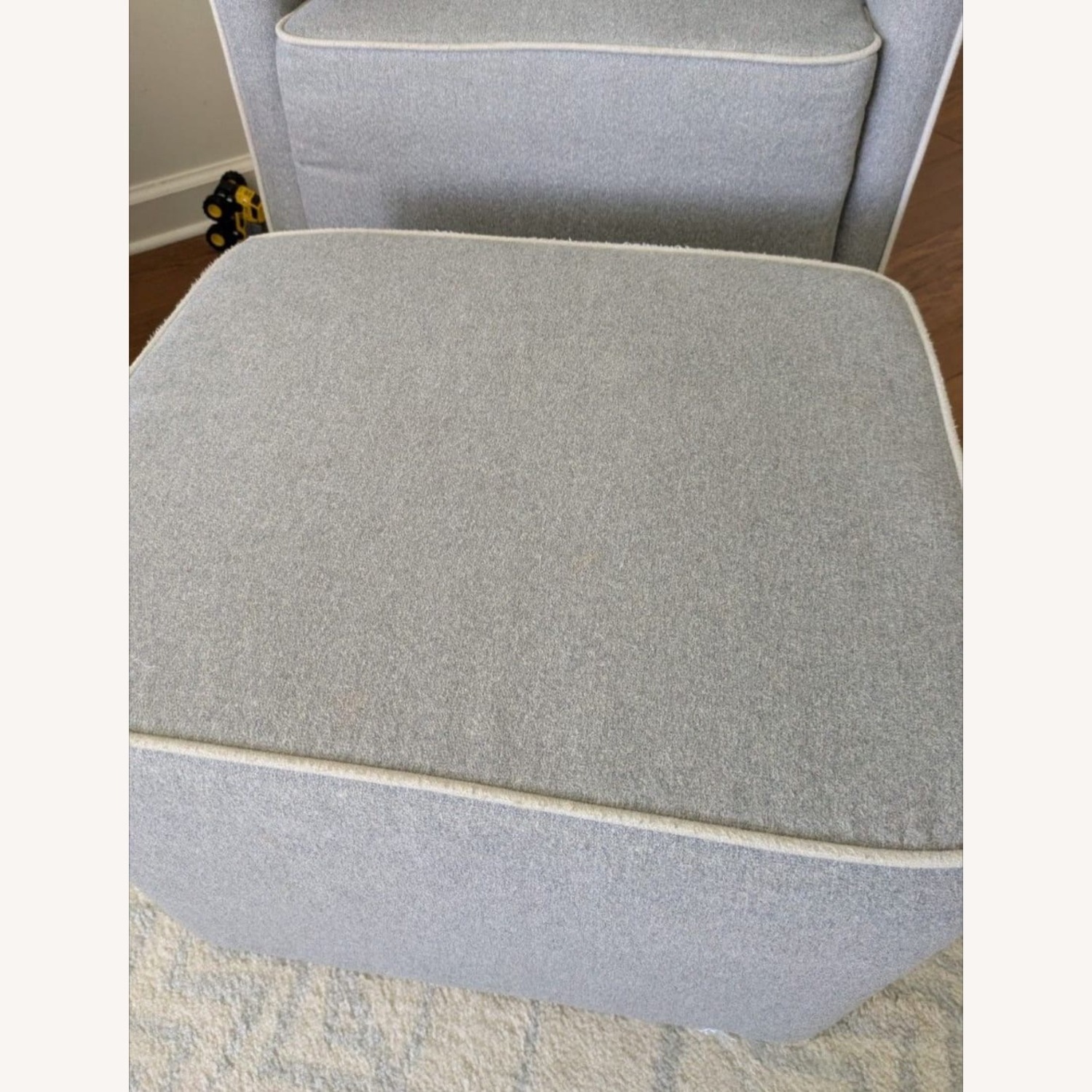 DaVinci Swivel Nursery Rocking Chair with Ottoman - image-3