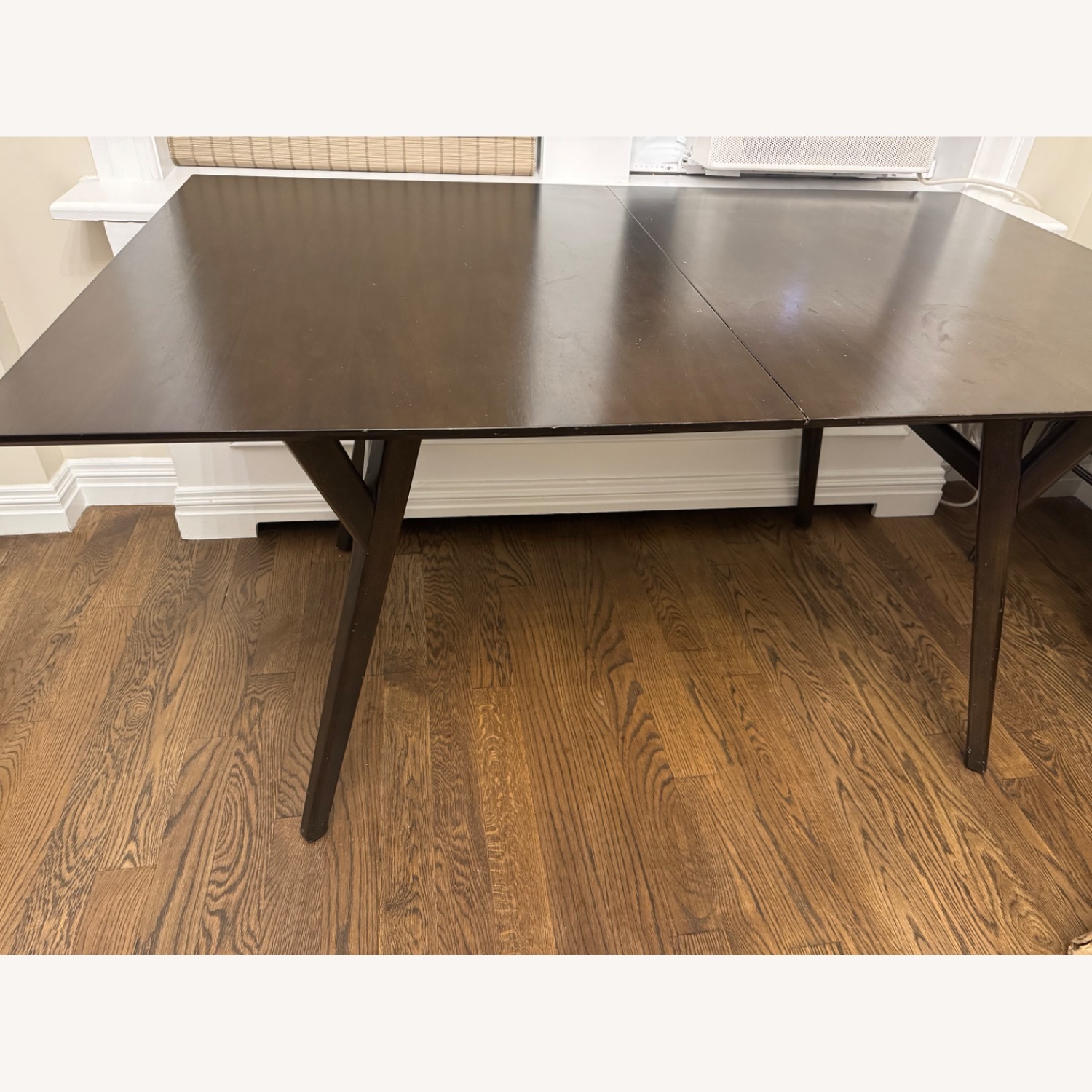West Elm Mid-Century Dining Table Dark Mineral - image-1