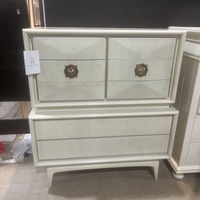 Mid-Century Diamond Front 8-Drawer Dresser