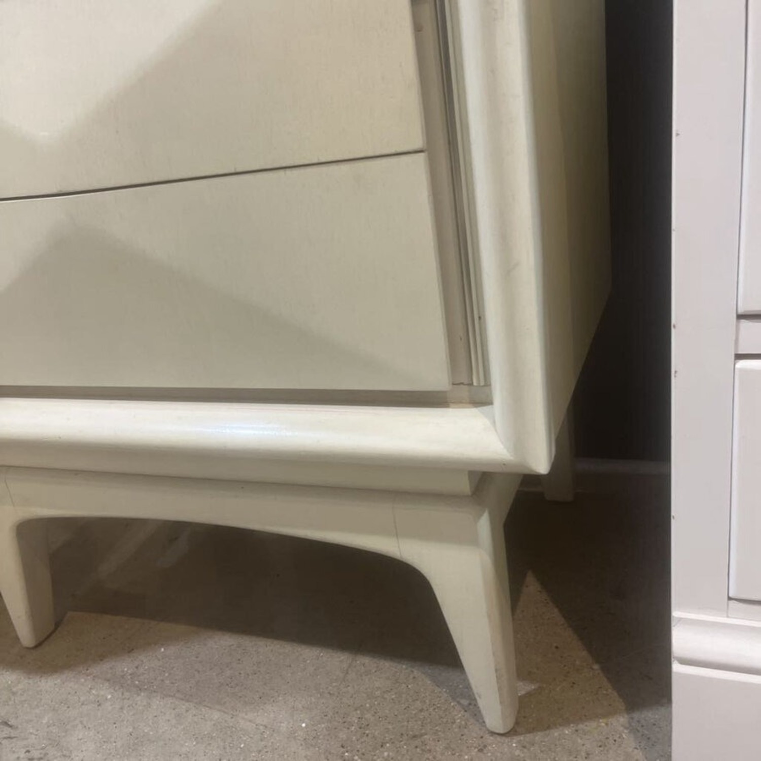 Mid-Century Diamond Front 2-Drawer Nightstand - image-3