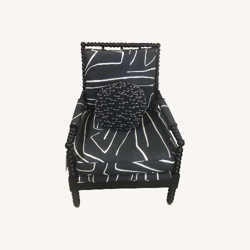 Used Bassett BW Bobbin Patterned Armchair for sale on AptDeco