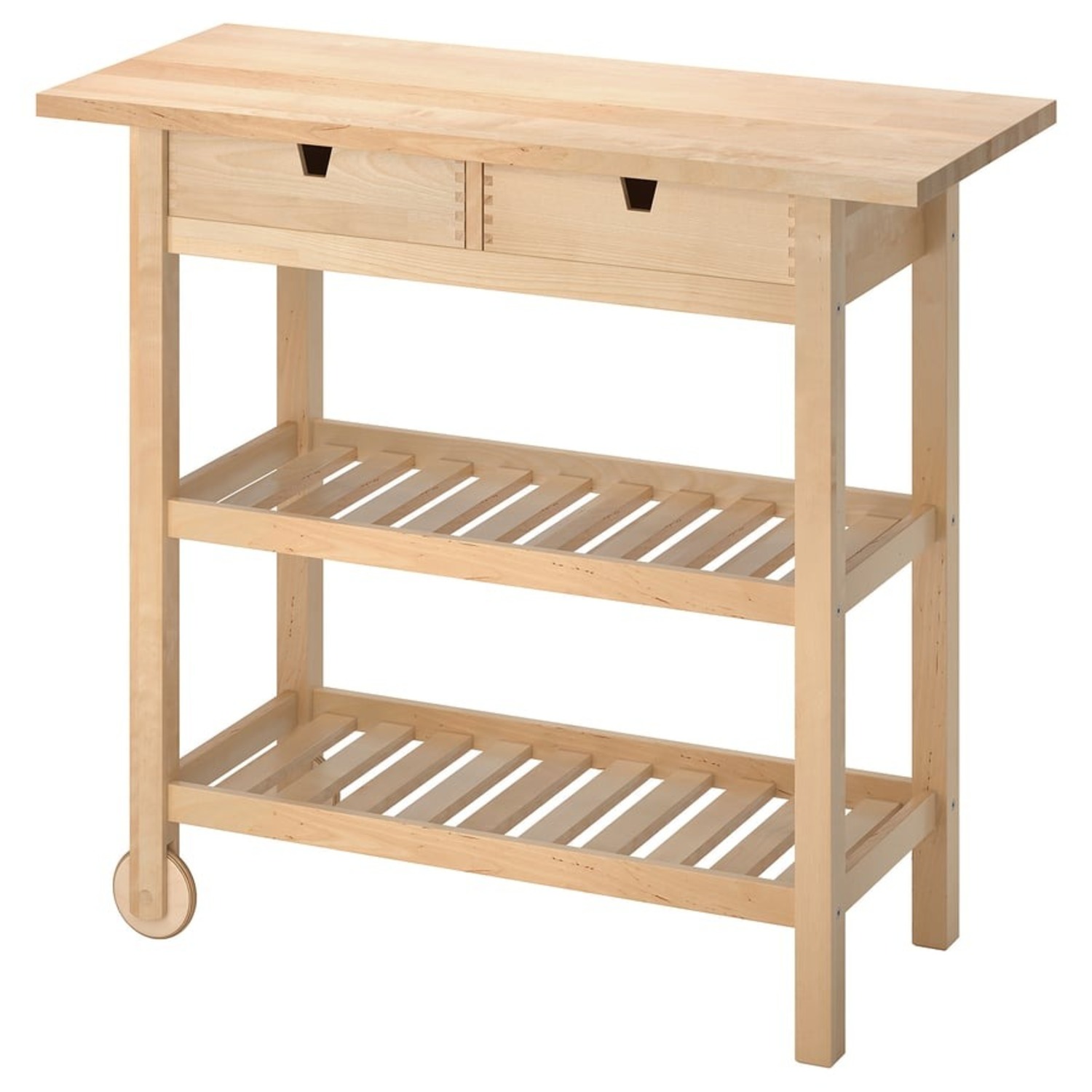 IKEA FÖRHÖJA Kitchen Cart, Birch, 39 3/8x16 7/8 " - image-1