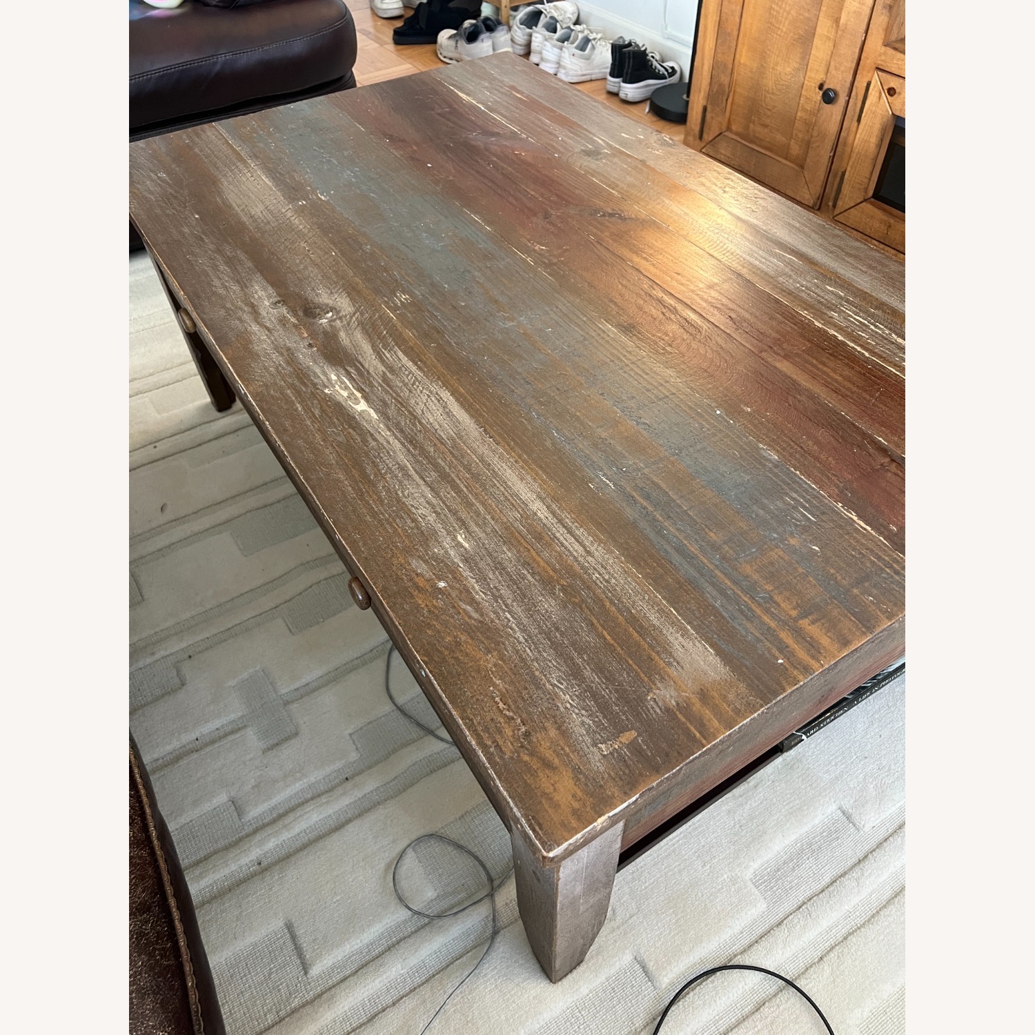 Wood Living Room 4 Drawer Cocktail Table - image-3