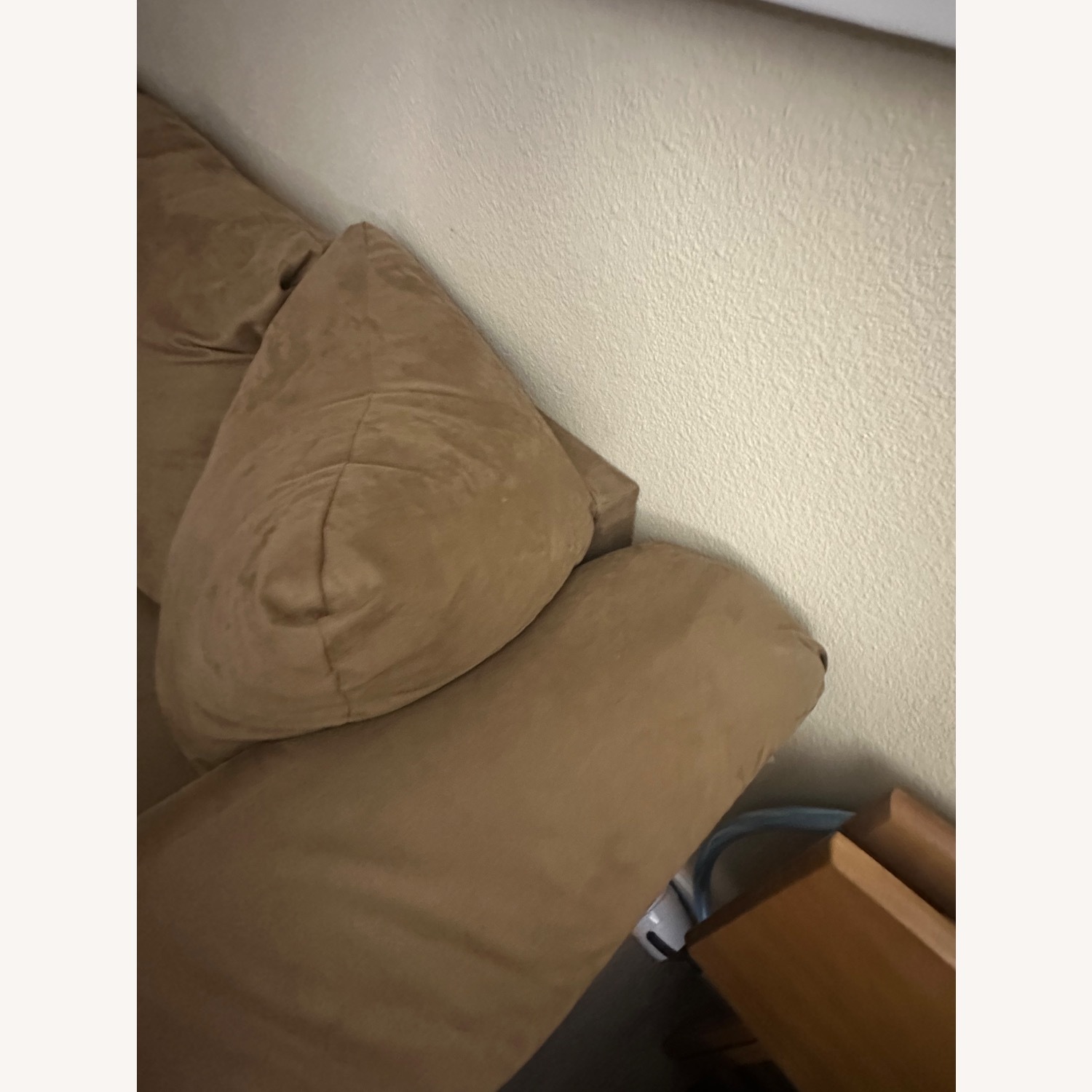 Light Brown Oversized Plush 3-Seater Couch - image-11