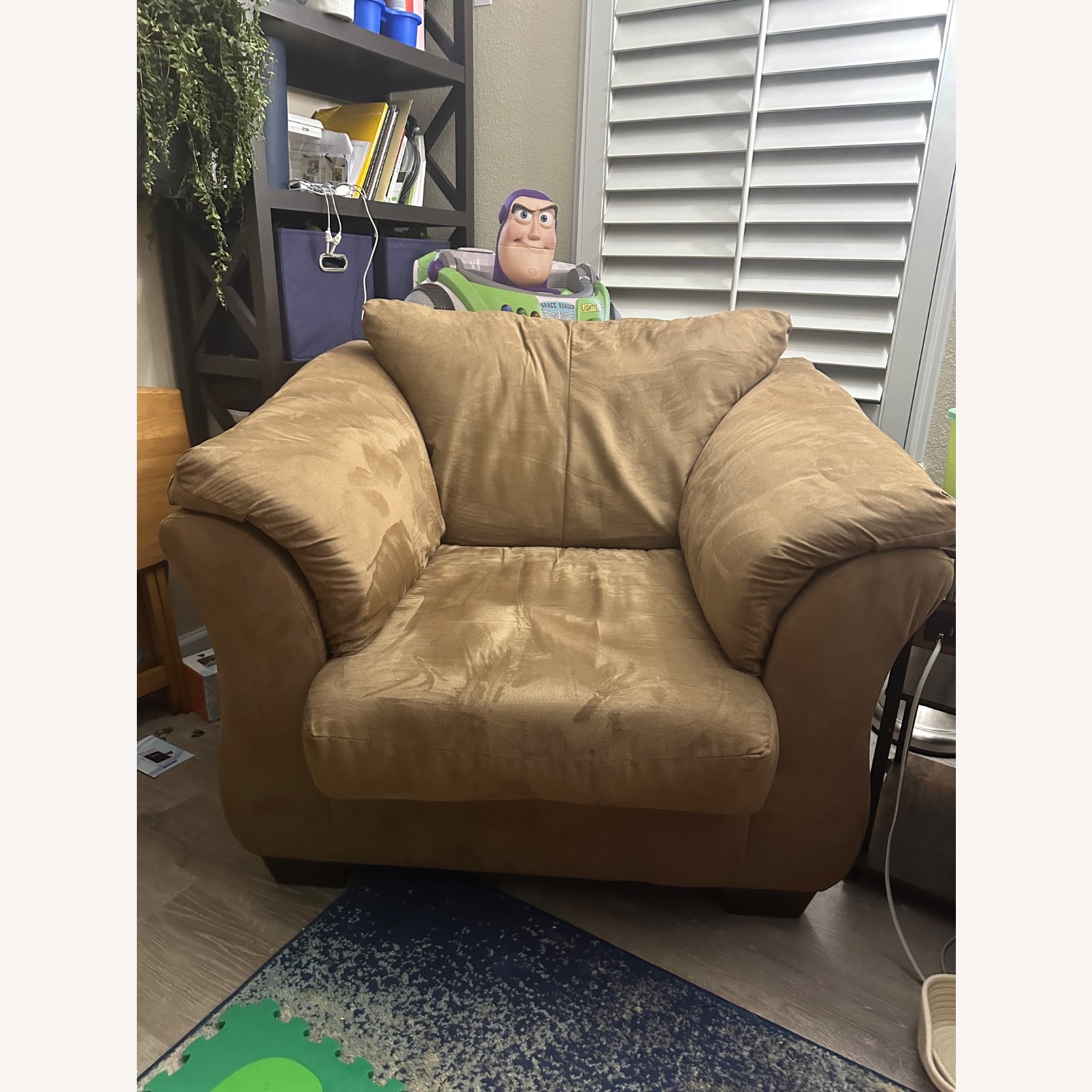 Tan Oversized Arm Chair - image-1