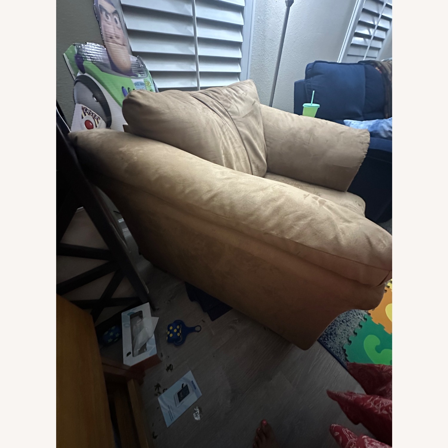 Tan Oversized Arm Chair - image-4