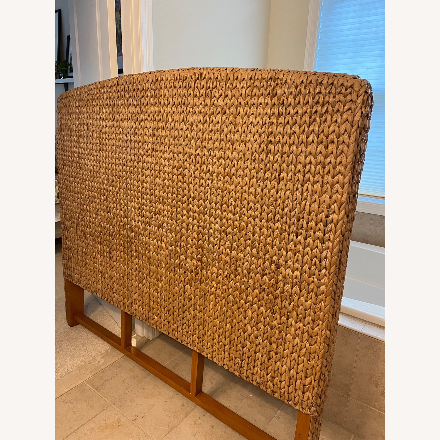 Pottery Barn Queen Headboard with Hardware - image-1