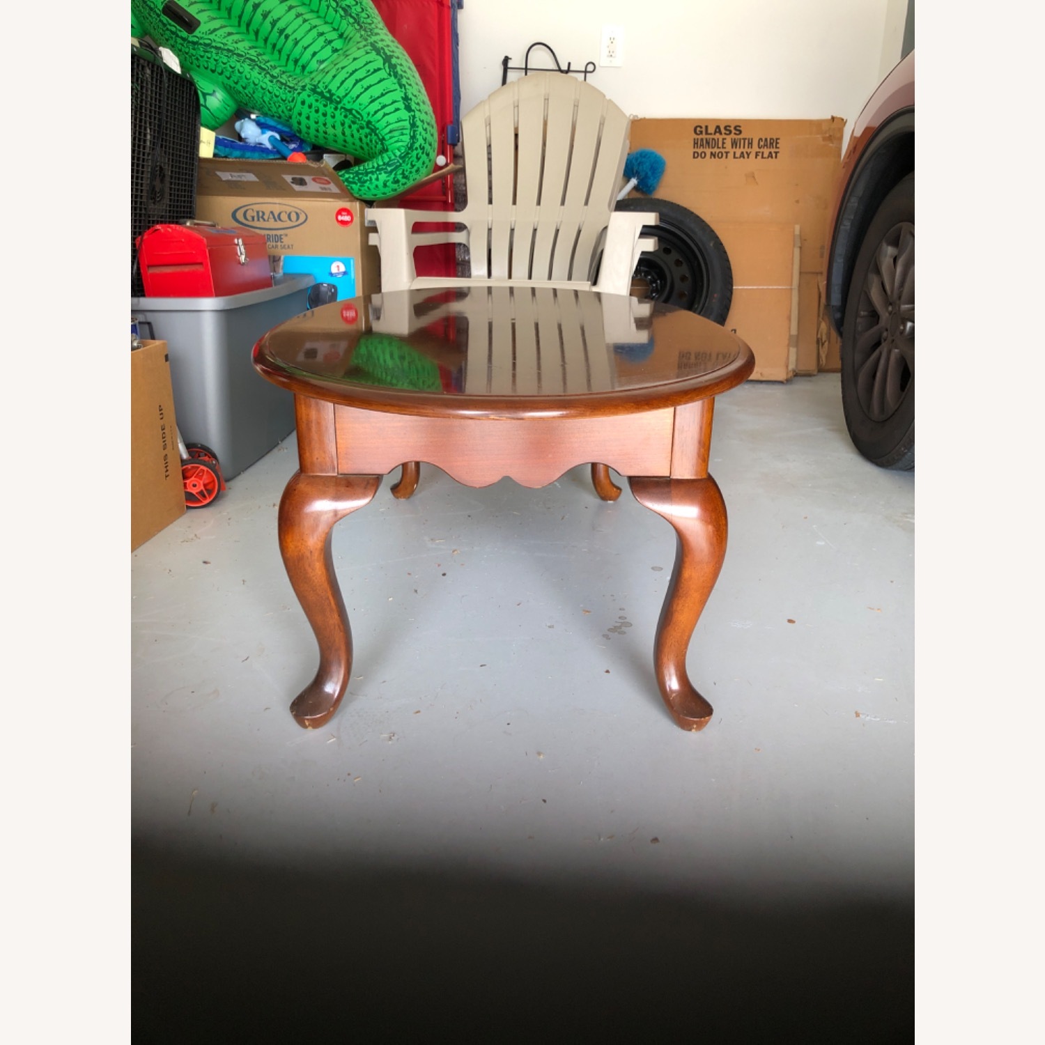 Antique Oval Coffee Table  - image-2