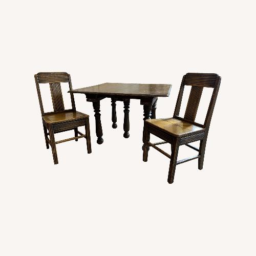 Used Unique Hand Made Wooden Table and Chairs Set for sale on AptDeco