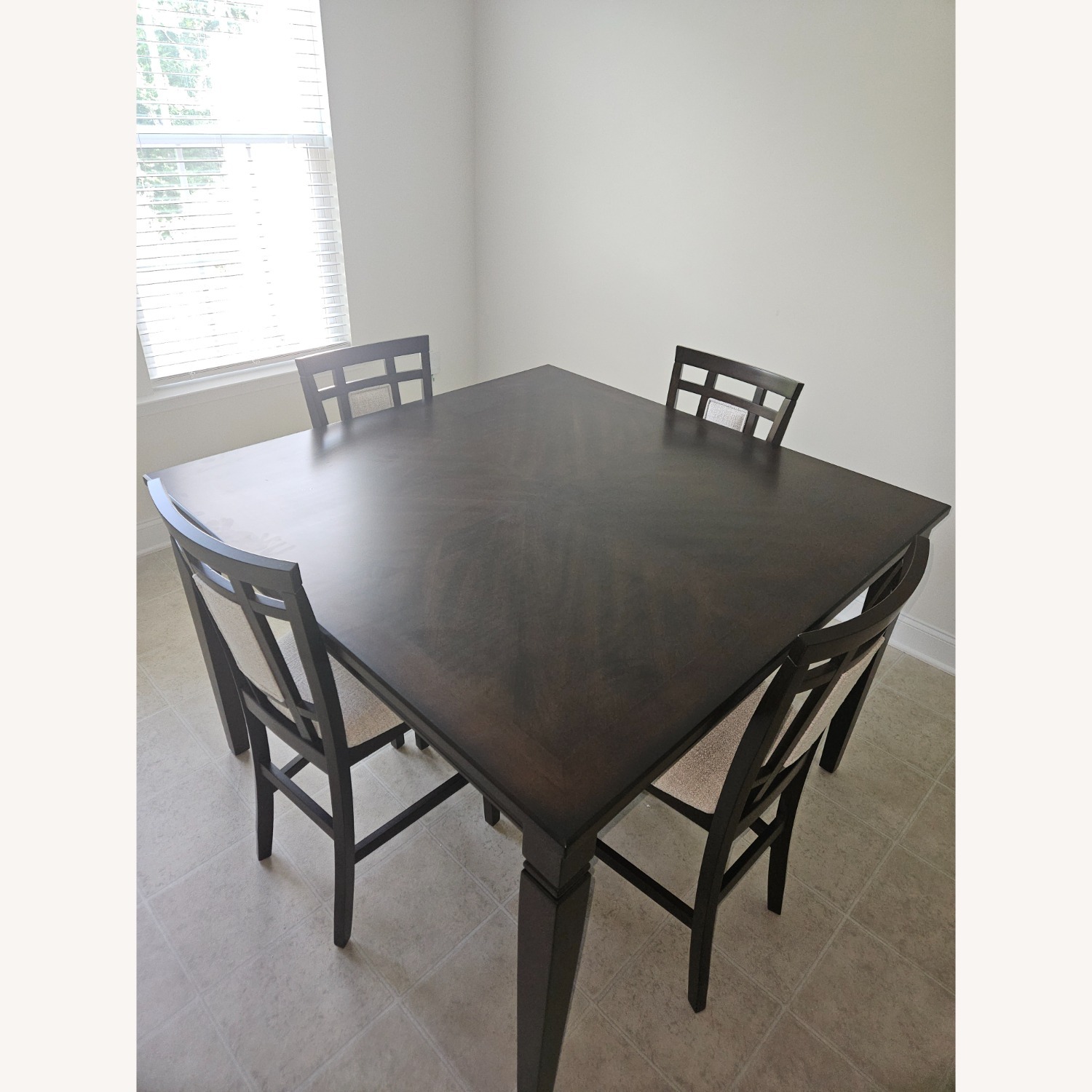 Brown Cherry Counter Height Dining Room Set - image-2