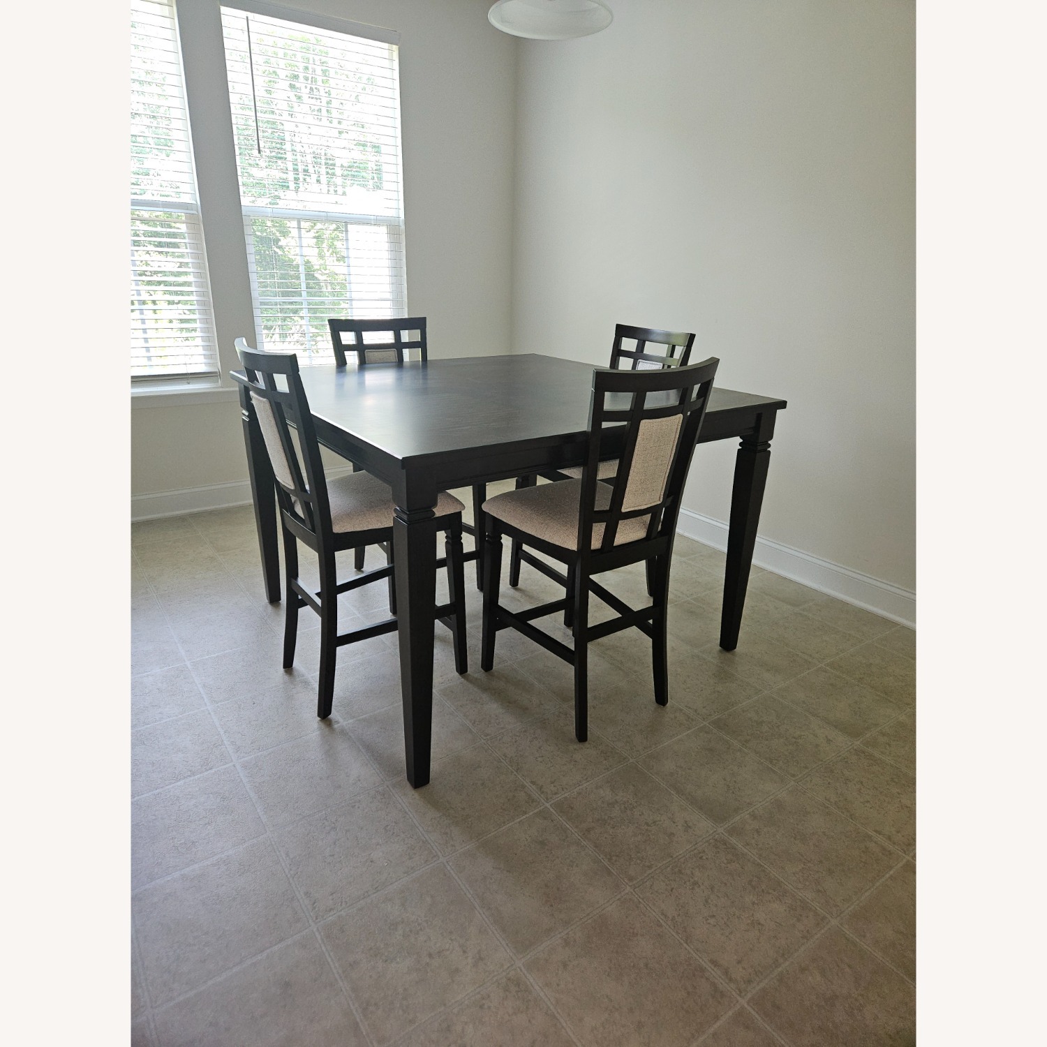 Brown Cherry Counter Height Dining Room Set - image-1