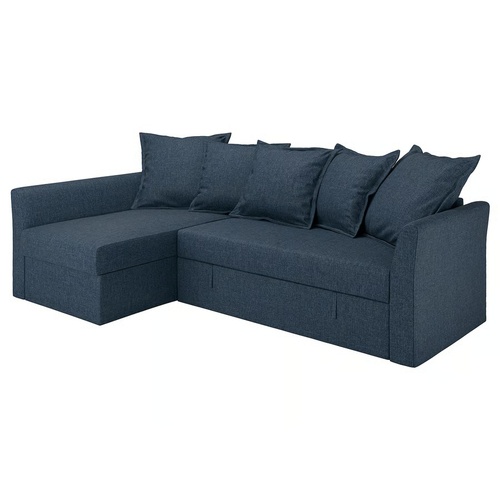 Used IKEA Modern Blue Sectional Sofa with Chaise for sale on AptDeco