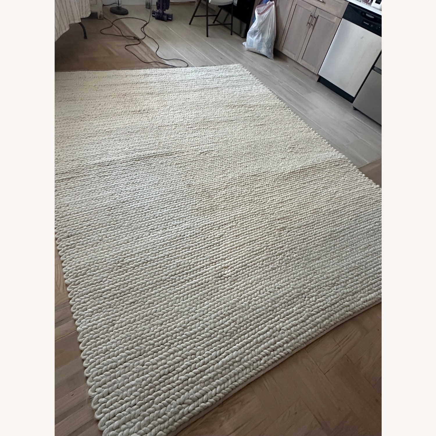 Serena & Lily Braided Wool Rug + Free Rug Pad - image-1