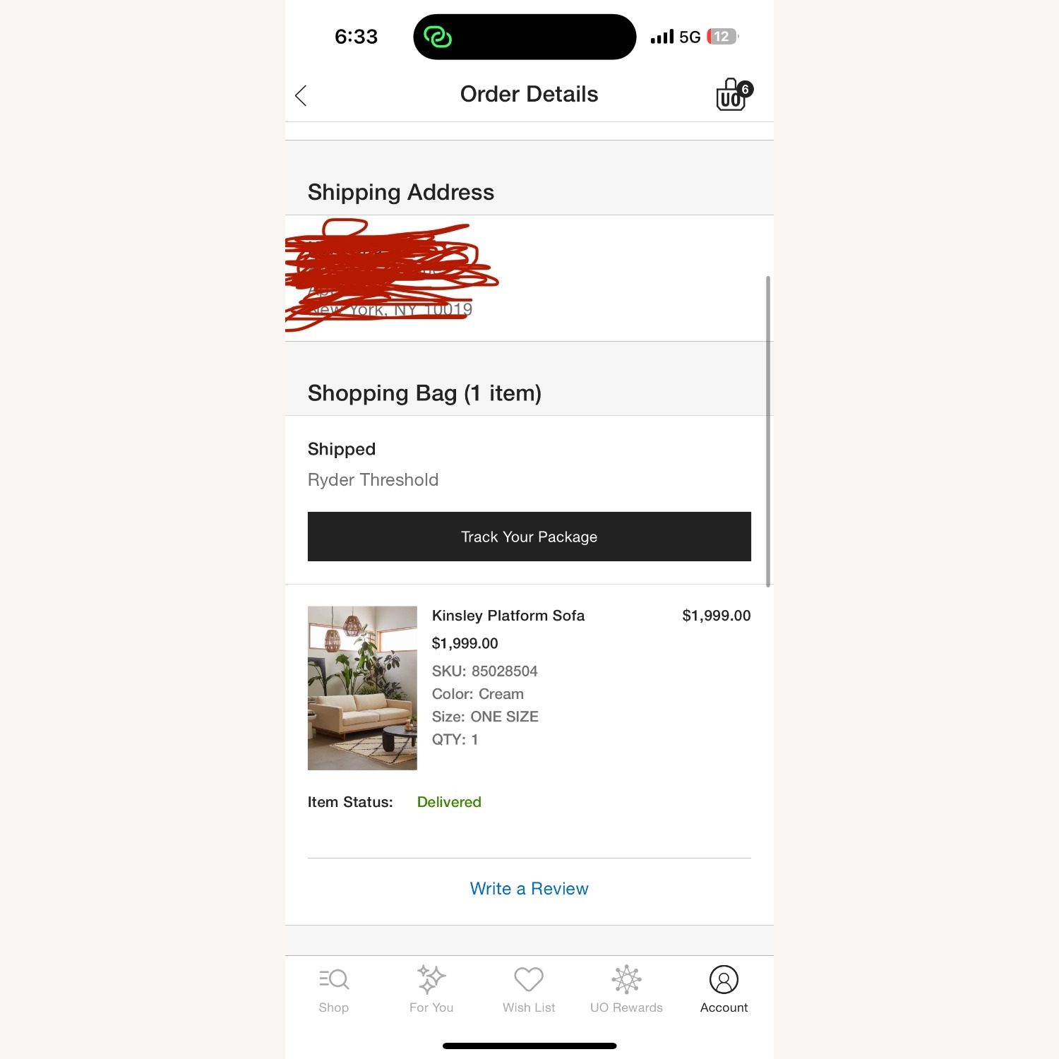 Urban Outfitters Kinsley Platform Sofa - image-1